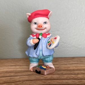 EUC - Bronson Collection Vintage 1995 BC Artist Pig Figurine